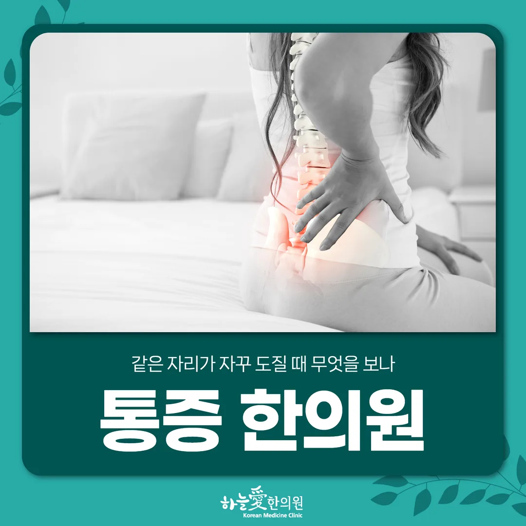 광장동통증한의원, 같은 자리가 자꾸 도질 때 무엇을 보나